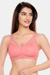 Juliet Double Layered Non-Wired Full Coverage Minimiser Bra - Onion Pink — thumbnail 1